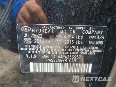 Zdjęcie 12 z 12 samochodu: 2023 HYUNDAI SONATA SEL VIN:KMHL14JA4PA256957 - miniatura