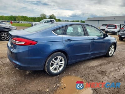 Trzecie zdjęcie samochodu z tyłu: 2018 FORD FUSION SE VIN:3FA6P0H78JR190614 - miniatura