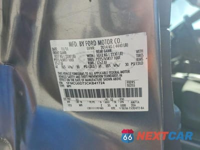 Zdjęcie 13 z 13 samochodu: 2012 FORD ESCAPE XLT VIN:1FMCU0D73CKB41724 - miniatura