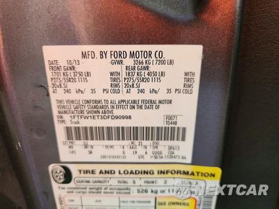 Zdjęcie 12 z 12 samochodu: 2013 FORD F150 SUPERCREW VIN:1FTFW1ET3DFD90998 - miniatura