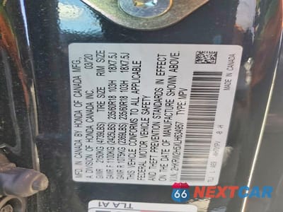 Zdjęcie 13 z 13 samochodu: 2020 HONDA CR-V EX VIN:2HKRW2H5XLH634957 - miniatura