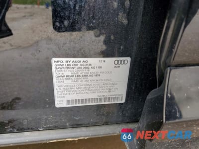 Zdjęcie 12 z 12 samochodu: 2017 AUDI Q3 PREMIUM VIN:WA1BCCFS6HR013833 - miniatura