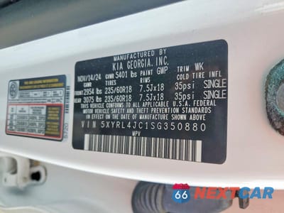 Zdjęcie 13 z 13 samochodu: 2025 KIA SORENTO S VIN:5XYRL4JC1SG350880 - miniatura