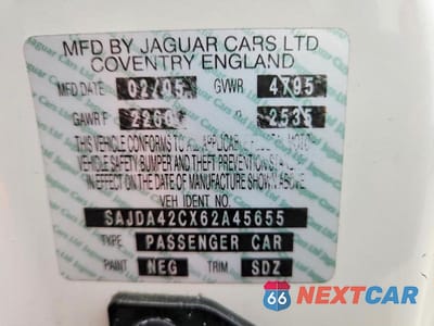 Zdjęcie 12 z 12 samochodu: 2006 JAGUAR XK8 VIN:SAJDA42CX62A45655 - miniatura