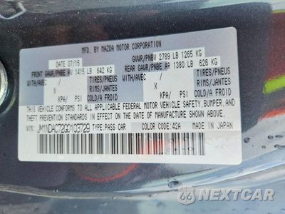 Zdjęcie 12 z 12 samochodu: 2016 MAZDA MX-5 MIATA CLUB VIN:JM1NDAC72G0103729 - miniatura