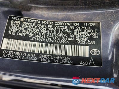 Zdjęcie 12 z 12 samochodu: 2010 TOYOTA PRIUS V VIN:JTDKN3DU3A0083496 - miniatura