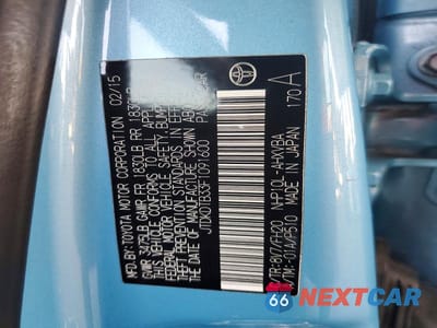 Zdjęcie 12 z 12 samochodu: 2015 TOYOTA PRIUS C ONE VIN:JTDKDTB33F1091600 - miniatura