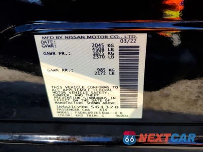 Zdjęcie 13 z 13 samochodu: 2022 NISSAN LEAF VIN:1N4AZ1CV9NC561378 - miniatura
