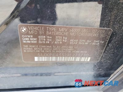 Zdjęcie 13 z 13 samochodu: 2009 BMW X5 XDRIVE30I VIN:5UXFE43519L273730 - miniatura