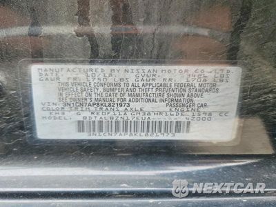 Zdjęcie 12 z 12 samochodu: 2019 NISSAN VERSA SV VIN:3N1CN7AP8KL821973 - miniatura