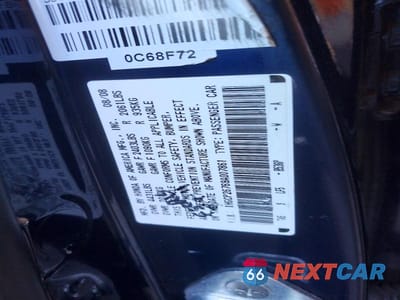 Zdjęcie 12 z 12 samochodu: 2009 HONDA ACCORD EX VIN:1HGCP26769A007861 - miniatura