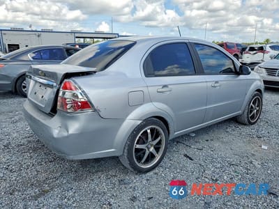 Trzecie zdjęcie samochodu z tyłu: 2009 CHEVROLET AVEO LS VIN:KL1TD56E89B361535 - miniatura