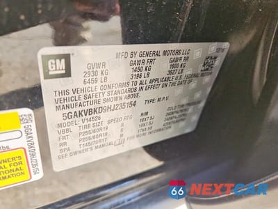 Zdjęcie 13 z 13 samochodu: 2017 BUICK ENCLAVE VIN:5GAKVBKD9HJ235154 - miniatura