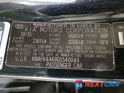 Zdjęcie 12 z 12 samochodu: 2016 KIA FORTE LX VIN:KNAFK4A69G5540049 - miniatura