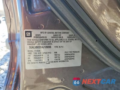Zdjęcie 12 z 12 samochodu: 2010 BUICK ENCLAVE CXL VIN:5GALVBED5AJ128205 - miniatura