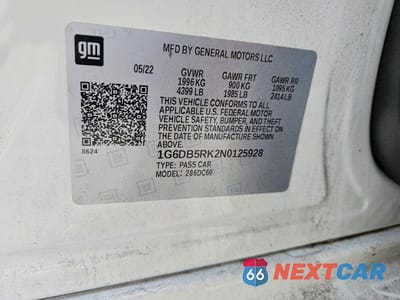 Zdjęcie 12 z 12 samochodu: 2022 CADILLAC CT4 PREMIUM LUXURY VIN:1G6DB5RK2N0125928 - miniatura