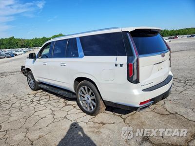 Drugie zdjęcie samochodu z przodu: 2021 CADILLAC ESCALADE ESV PREMIUM LUXURY PLATINUM VIN:1GYS3MKL9MR277630 - miniatura