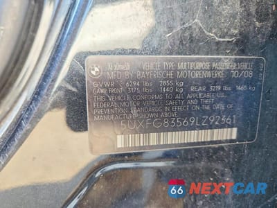 Zdjęcie 14 z 14 samochodu: 2009 BMW X6 VIN:5UXFG83569LZ92361 - miniatura