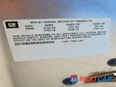 Zdjęcie 12 z 12 samochodu: 2006 CHEVROLET IMPALA LS VIN:2G1WB58K969384939 - miniatura