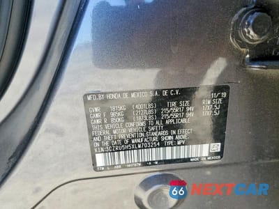 Zdjęcie 12 z 12 samochodu: 2020 HONDA HR-V EX VIN:3CZRU5H5XLM703254 - miniatura