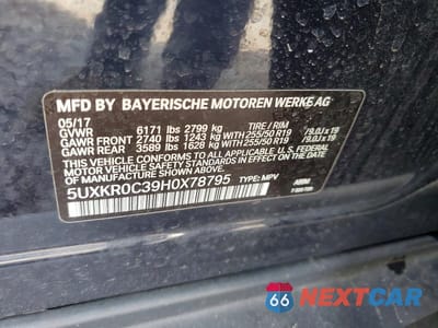 Zdjęcie 13 z 13 samochodu: 2017 BMW X5 VIN:5UXKR0C39H0X78795 - miniatura