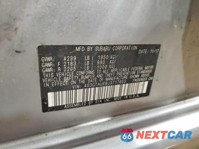 Zdjęcie 13 z 13 samochodu: 2018 SUBARU IMPREZA LIMITED VIN:4S3GTAU69J3717653 - miniatura