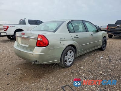 Trzecie zdjęcie samochodu z tyłu: 2006 CHEVROLET MALIBU LT VIN:1G1ZT51896F217139 - miniatura