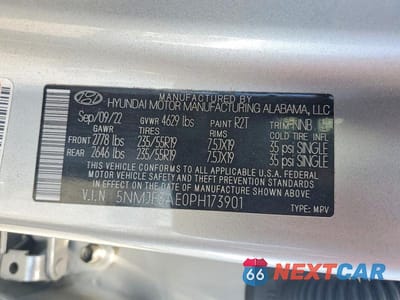 Zdjęcie 14 z 14 samochodu: 2023 HYUNDAI TUCSON SEL VIN:5NMJF3AE0PH173901 - miniatura