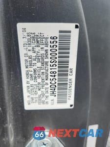 Zdjęcie 12 z 12 samochodu: 2005 ACURA RSX VIN:JH4DC54815S000556 - miniatura