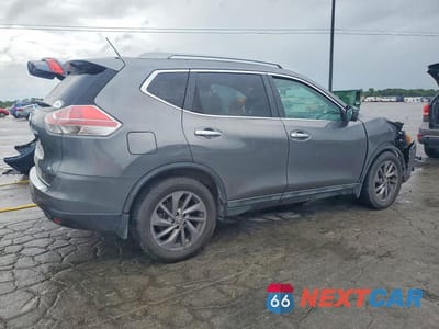 Trzecie zdjęcie samochodu z tyłu: 2016 NISSAN ROGUE SL VIN:5N1AT2MT9GC870250 - miniatura