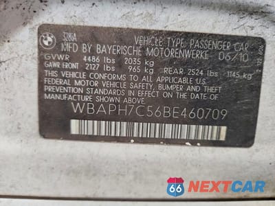 Zdjęcie 12 z 12 samochodu: 2011 BMW 328 I VIN:WBAPH7C56BE460709 - miniatura