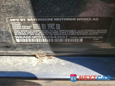 Zdjęcie 12 z 12 samochodu: 2016 BMW 328 I SULEV VIN:WBA8E9C51GK643551 - miniatura