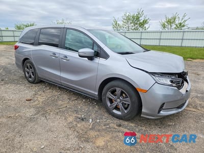 Czwarte zdjęcie samochodu z boku: 2021 HONDA ODYSSEY EX VIN:5FNRL6H55MB020463 - miniatura