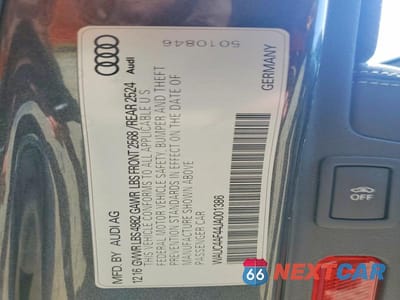 Zdjęcie 12 z 12 samochodu: 2018 AUDI S4 PRESTIGE VIN:WAUC4AF44JA001386 - miniatura