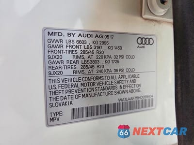 Zdjęcie 13 z 13 samochodu: 2017 AUDI Q7 PREMIUM PLUS VIN:WA1LAAF75HD059404 - miniatura