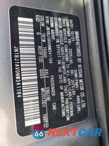 Zdjęcie 14 z 14 samochodu: 2022 NISSAN ROGUE SPORT S VIN:JN1BJ1AV0NW341184 - miniatura