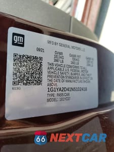 Zdjęcie 12 z 12 samochodu: 2022 CHEVROLET CORVETTE STINGRAY 1LT VIN:1G1YA2D41N5102418 - miniatura