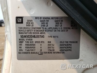 Zdjęcie 15 z 15 samochodu: 2011 BUICK ENCLAVE CXL VIN:5GAKVCED4BJ357543 - miniatura