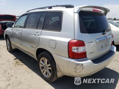 Drugie zdjęcie samochodu z przodu: 2006 TOYOTA HIGHLANDER HYBRID VIN:JTEEW21A160024917 - miniatura