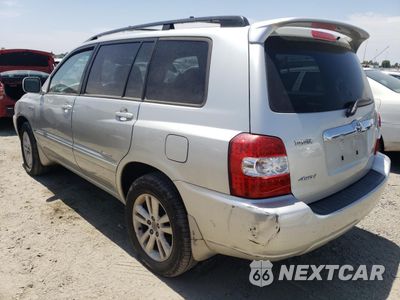 Drugie zdjęcie samochodu z przodu: 2006 TOYOTA HIGHLANDER HYBRID VIN:JTEEW21A160024917 - miniatura