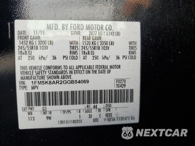Zdjęcie 14 z 14 samochodu: 2016 FORD EXPLORER POLICE INTERCEPTOR VIN:1FM5K8AR2GGB54069 - miniatura