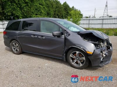 Czwarte zdjęcie samochodu z boku: 2020 HONDA ODYSSEY EX VIN:5FNRL6H41LB503745 - miniatura