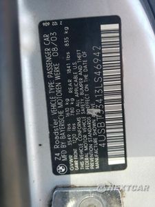 Zdjęcie 12 z 12 samochodu: 2003 BMW Z4 2.5 VIN:4USBT33413LS46942 - miniatura