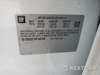 Zdjęcie 14 z 14 samochodu: 2017 CHEVROLET MALIBU LS VIN:1G1ZB5ST7HF149786 - miniatura
