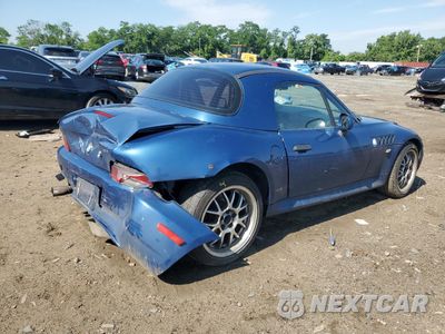 Trzecie zdjęcie samochodu z tyłu: 2000 BMW Z3 2.3 VIN:WBACH9341YLF88574 - miniatura