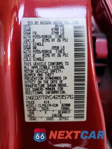 Zdjęcie 12 z 12 samochodu: 2000 NISSAN FRONTIER CREW CAB XE VIN:1N6ED27T8YC429576 - miniatura