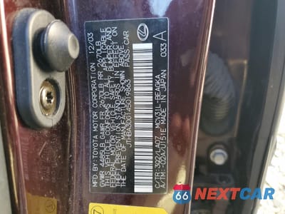 Zdjęcie 12 z 12 samochodu: 2004 LEXUS ES 330 VIN:JTHBA30G145019863 - miniatura