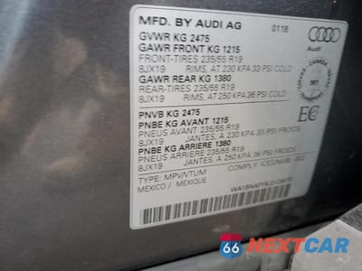 Zdjęcie 13 z 13 samochodu: 2018 AUDI Q5 PREMIUM PLUS VIN:WA1BNAFY9J2129870 - miniatura