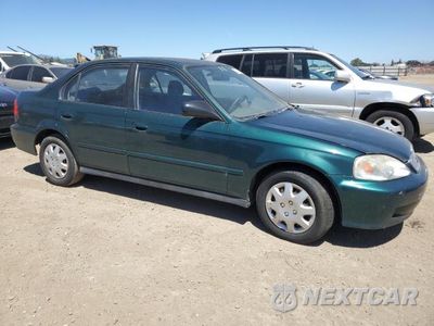 Czwarte zdjęcie samochodu z boku: 2000 HONDA CIVIC BASE VIN:2HGEJ6617YH540668 - miniatura