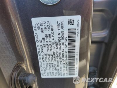Zdjęcie 13 z 13 samochodu: 2022 HONDA CR-V EXL VIN:2HKRW2H87NH666195 - miniatura